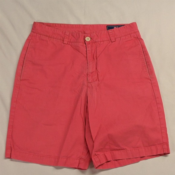 vineyard vines 30 x 9" Pink Washed Red Club Chino‎ Shorts - Picture 1 of 7